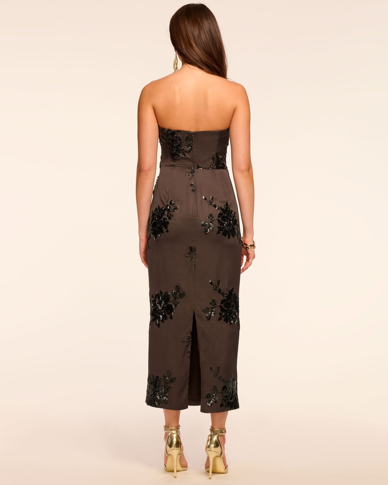 Sharon Strapless Embellished Midi Dress 4