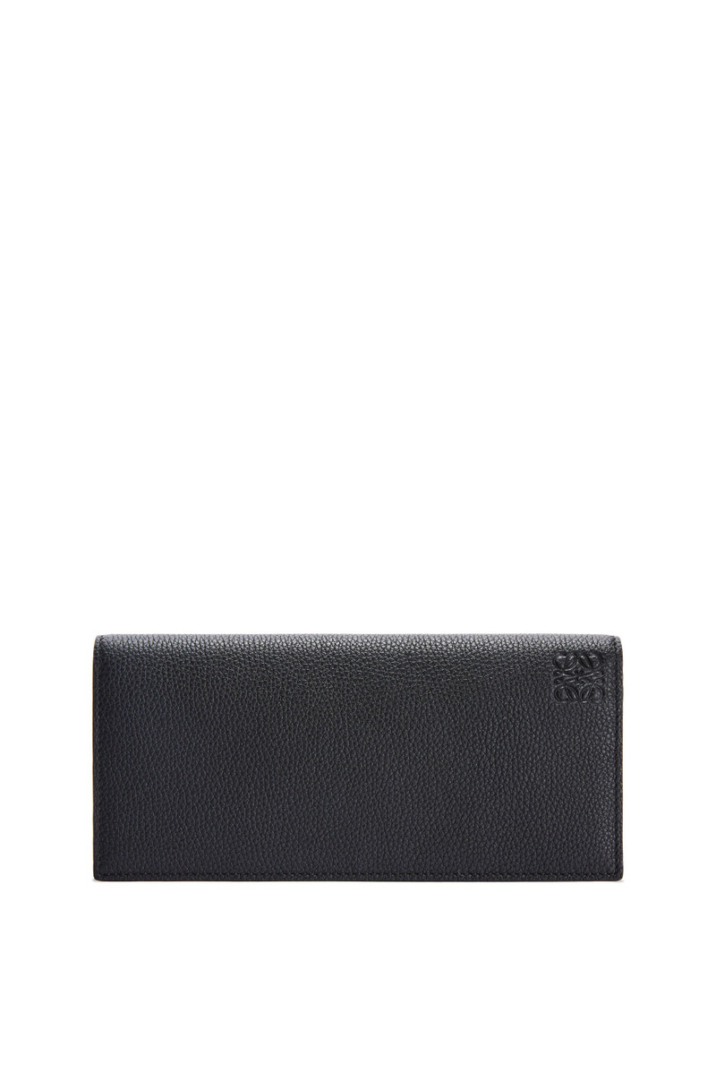 Long horizontal wallet in soft grained calfskin 1