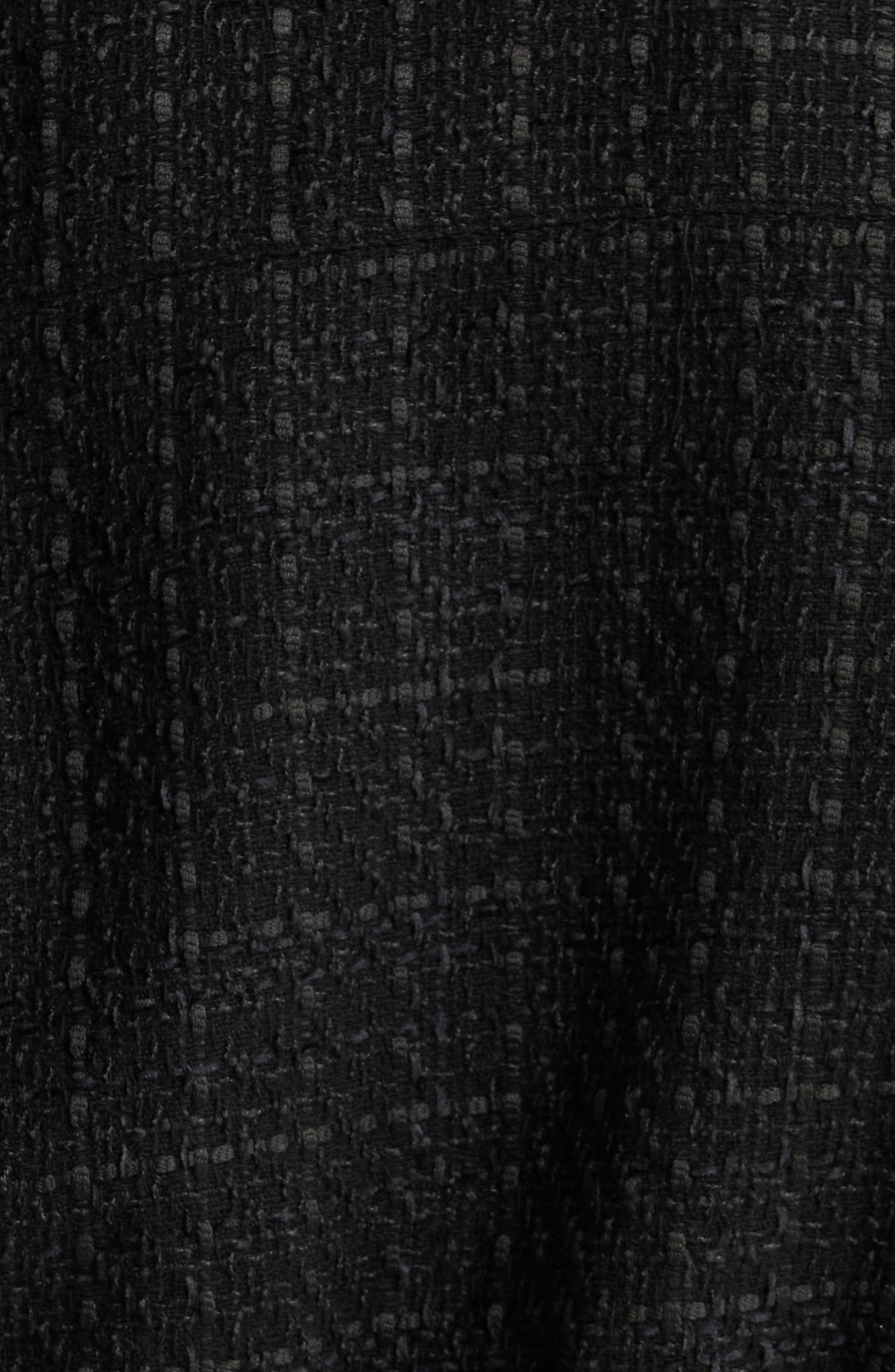 L'AGENCE Cove Tweed Crop Jacket in Black at Nordstrom - 5