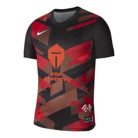 Nike x LPL 크로스오버 TES 빠른 건조한 짧은 소매 검정 DD9507-010 - 1
