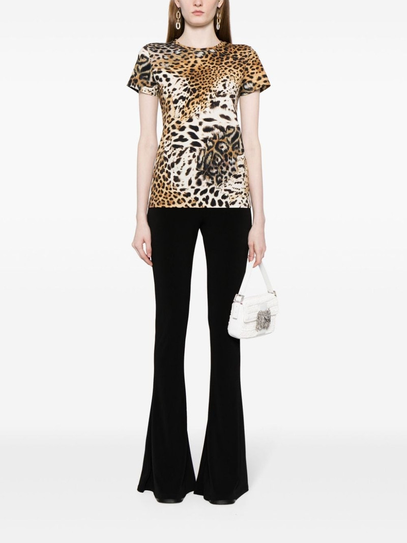 Roberto Cavalli tiger-print short-sleeve T-shirt outlook