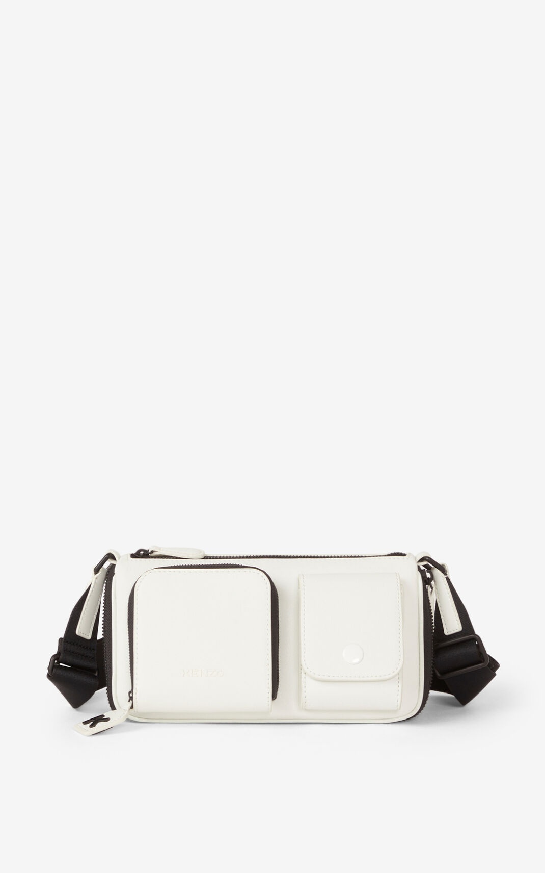 Small KENZO Kompact leather shoulder bag - 3