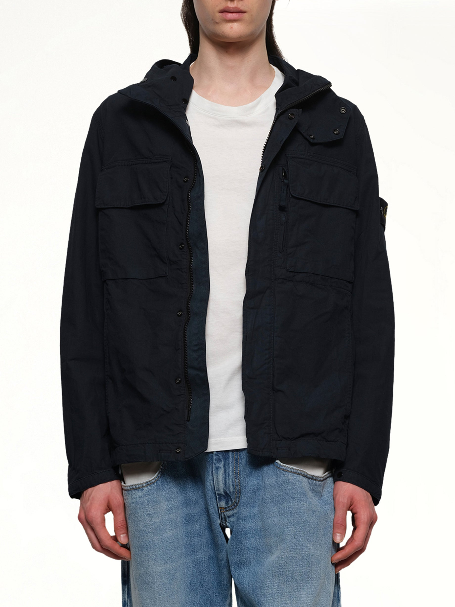 Q10001 Short Parka in Navy Blue - 6