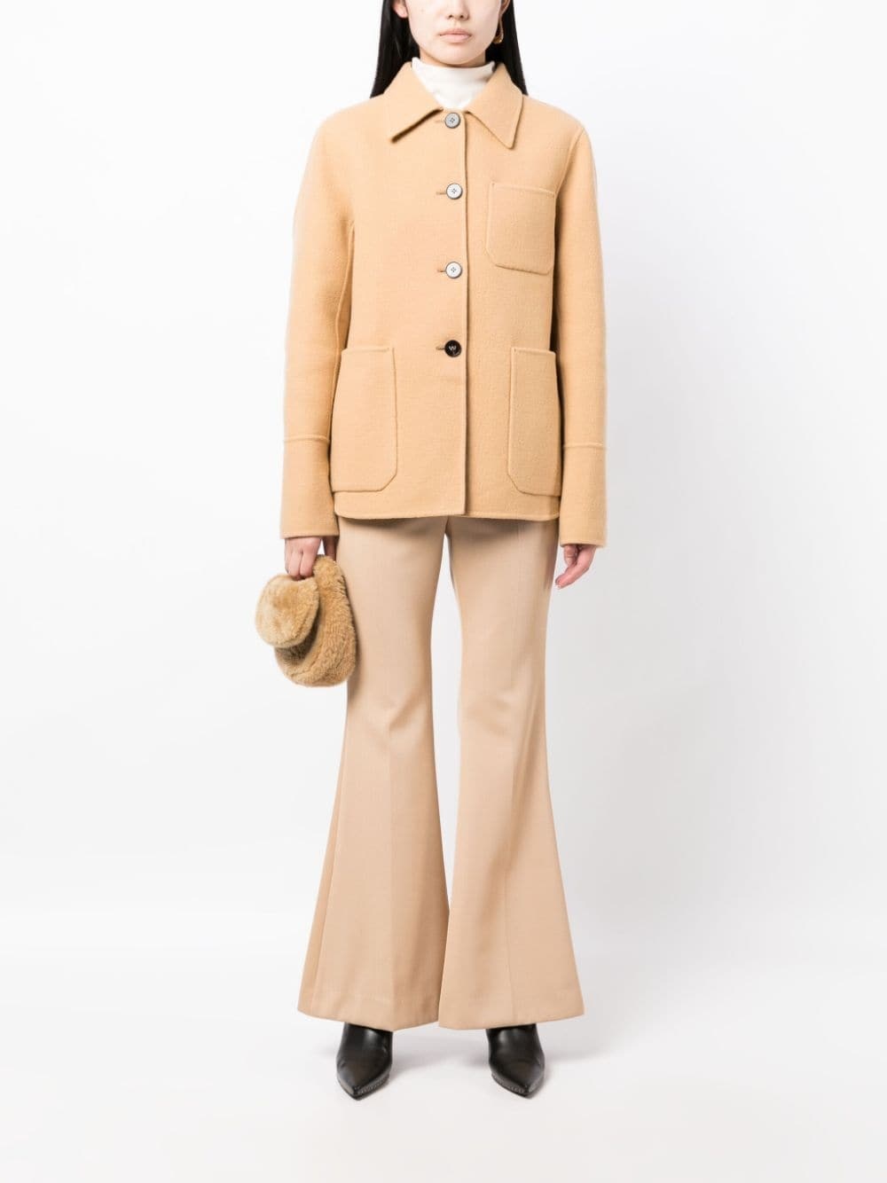 single-breasted wool jacket - 2