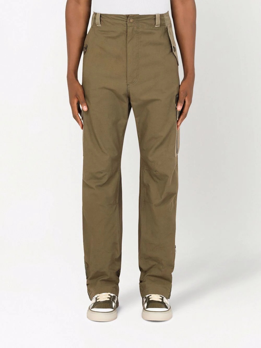 high-waisted cargo pants - 3