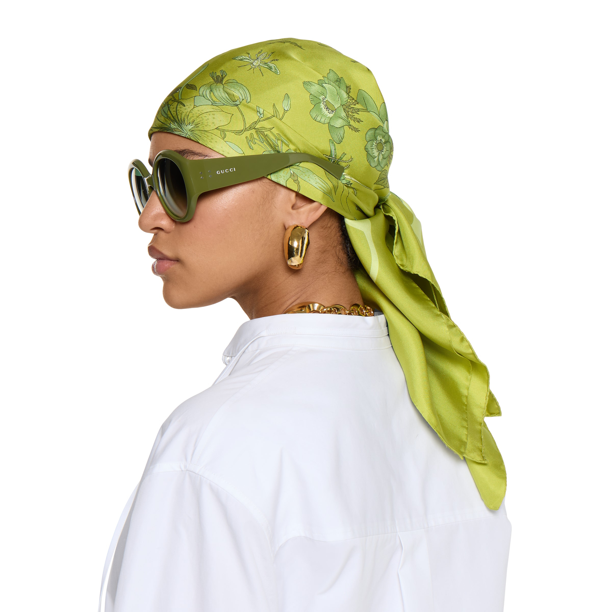 Printed silk twill carré - 3