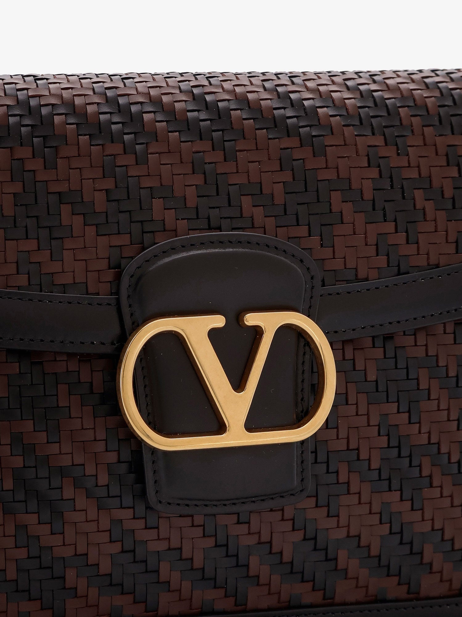 Valentino Garavani Valentino Garavani 9To5 Woven Leather Shoulder Bag - 5