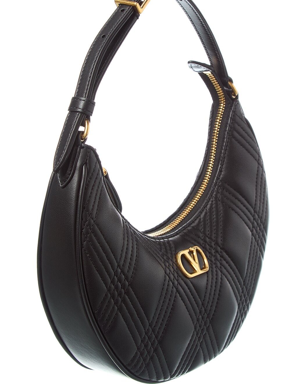 Valentino VLogo Signature Leather Hobo Bag - 3