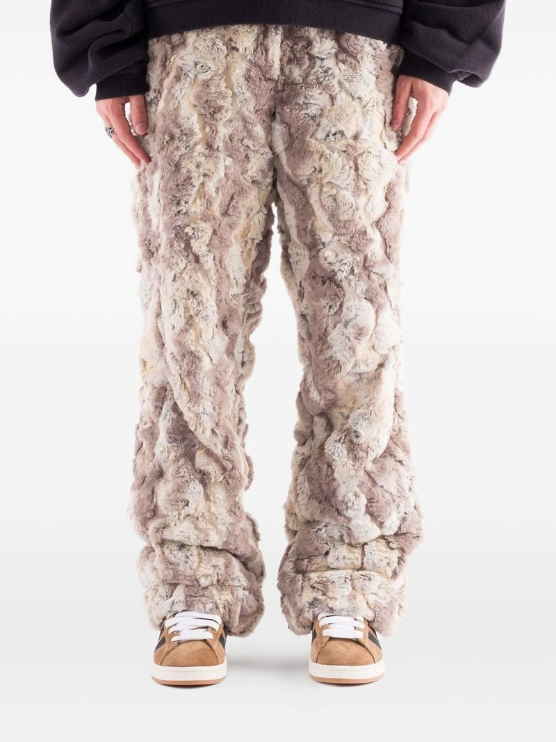 ERL faux-fur trousers outlook