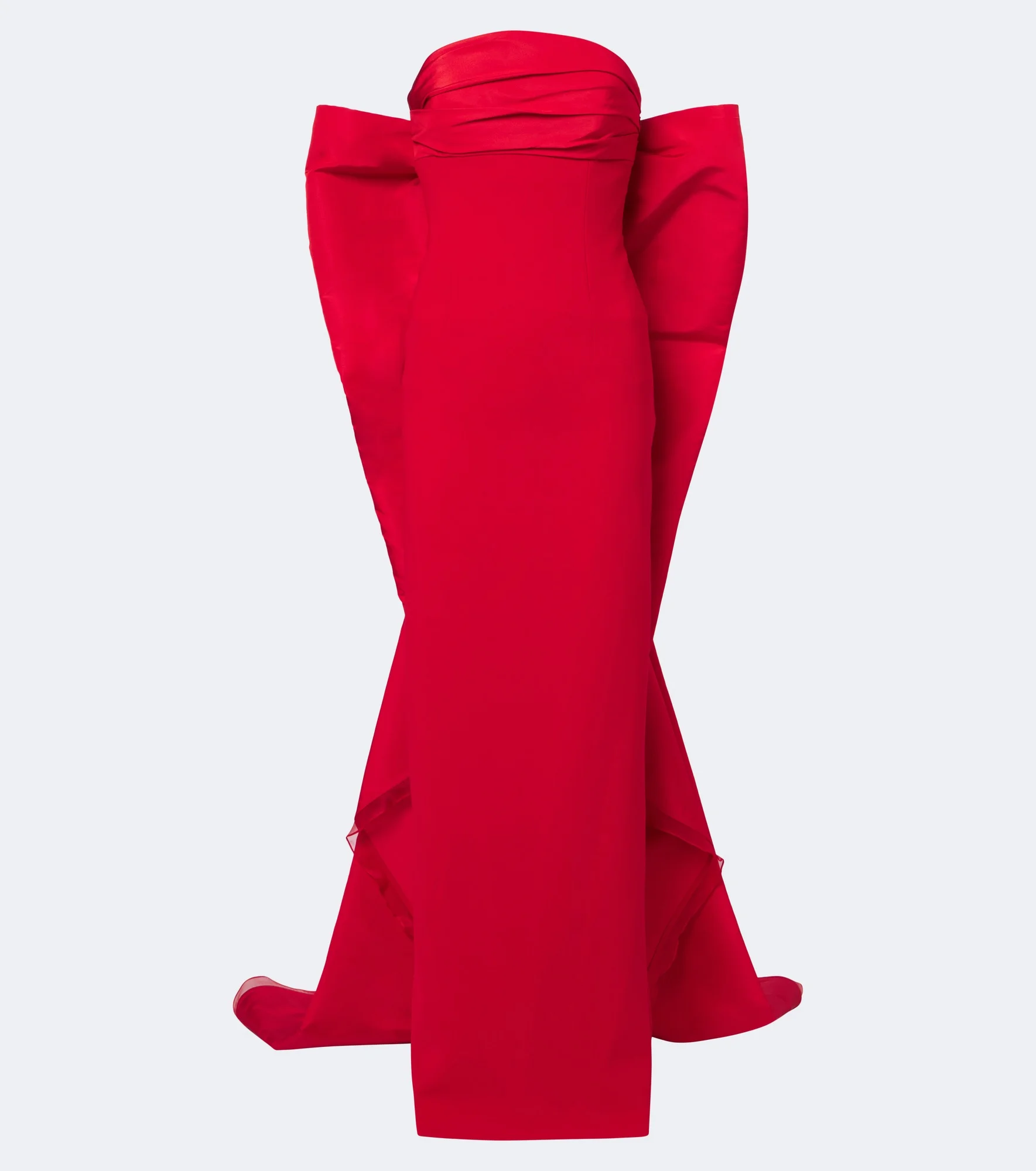 Bow-detail bustier gown - 1