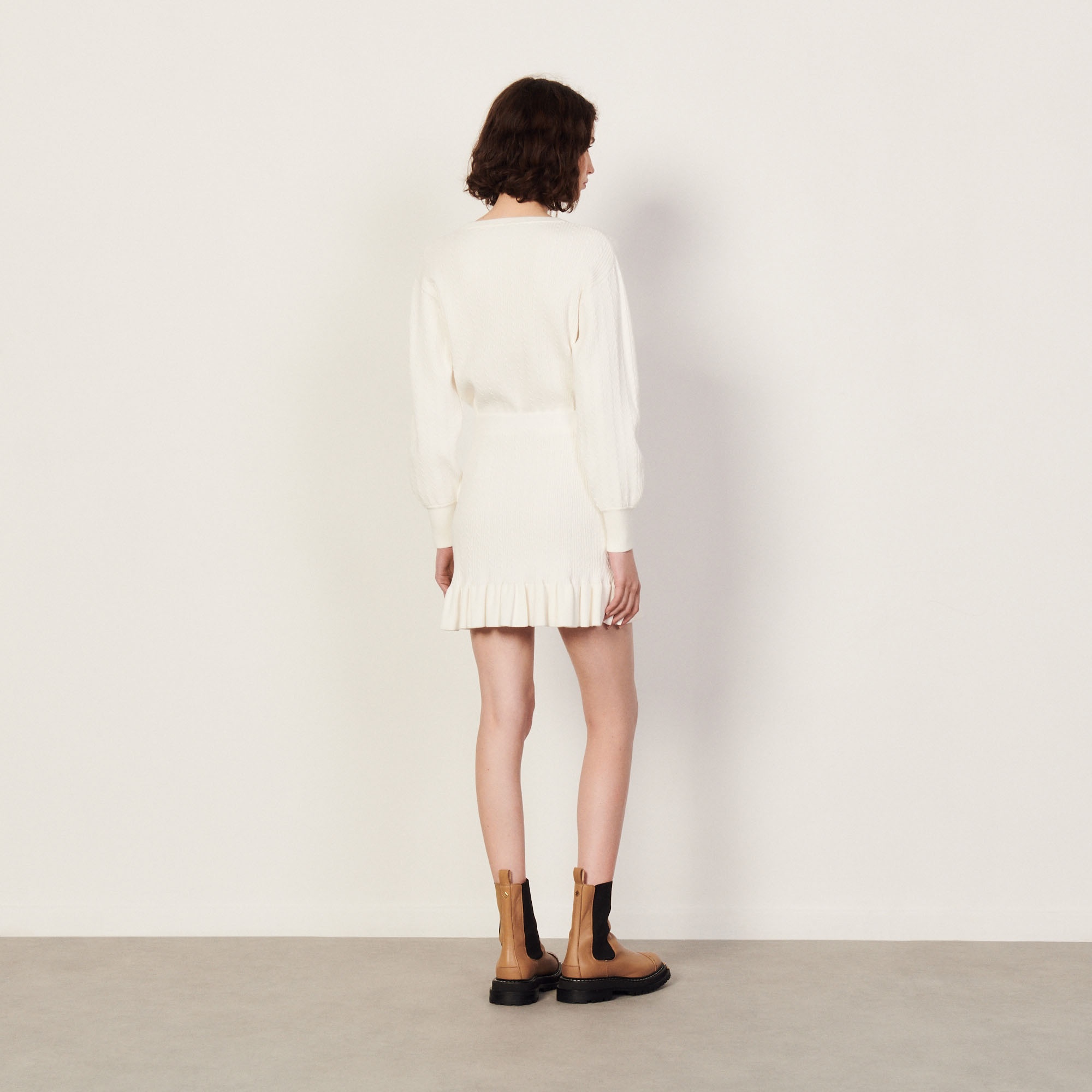 Short knitted skirt - 3
