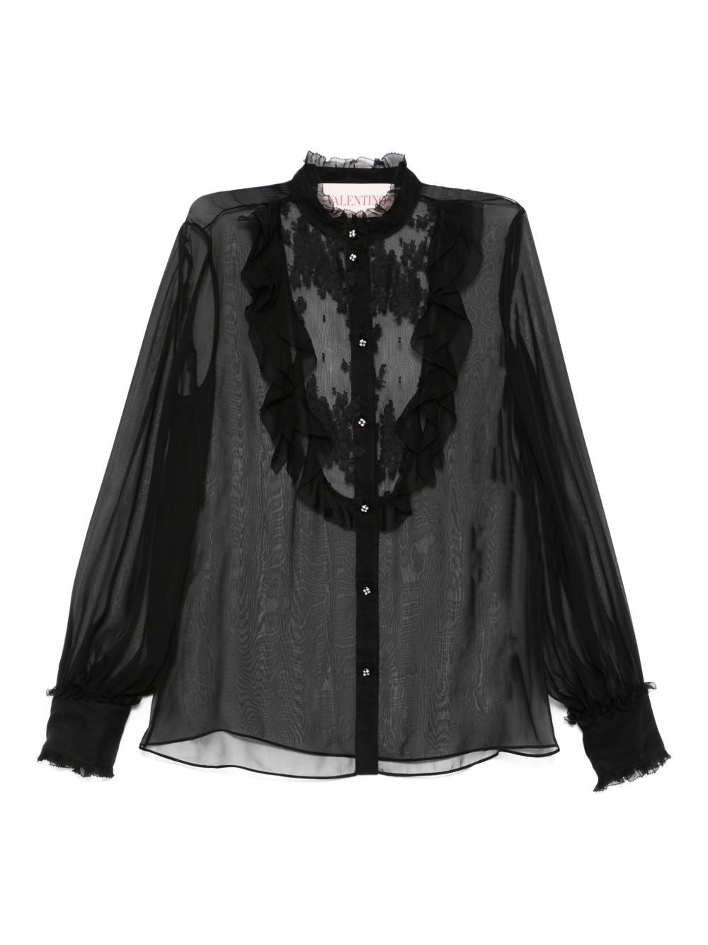ruffle-detail shirt - 1
