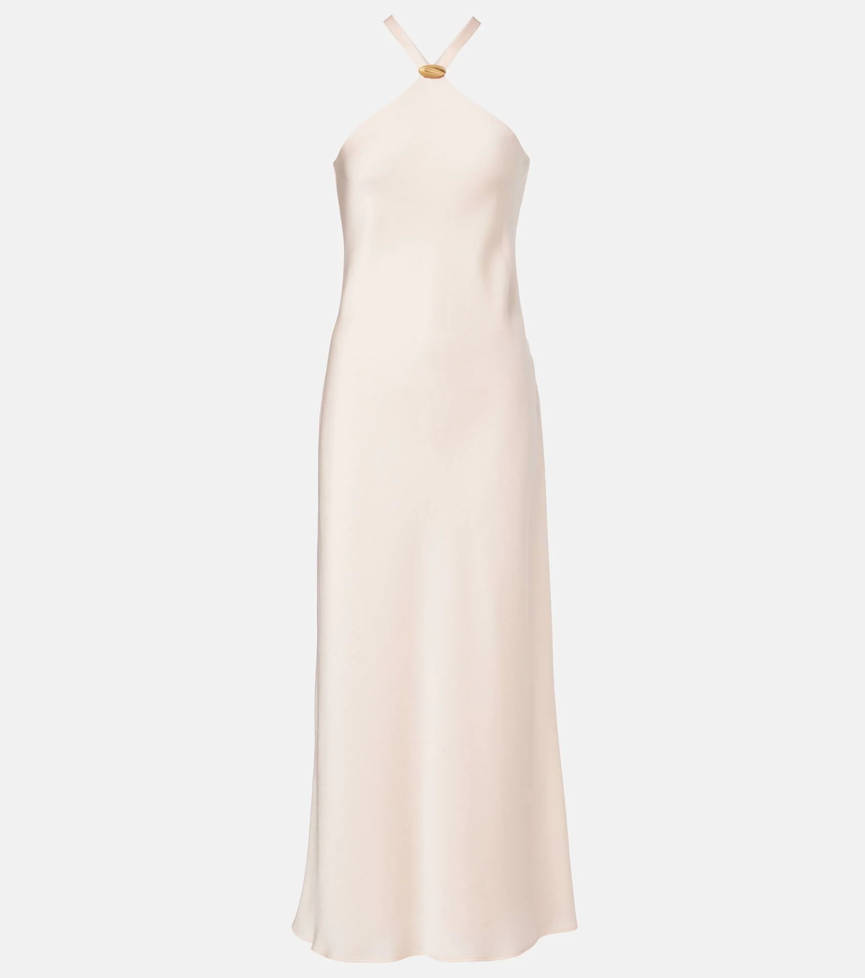 Ghiotto embellished satin slip dress - 1