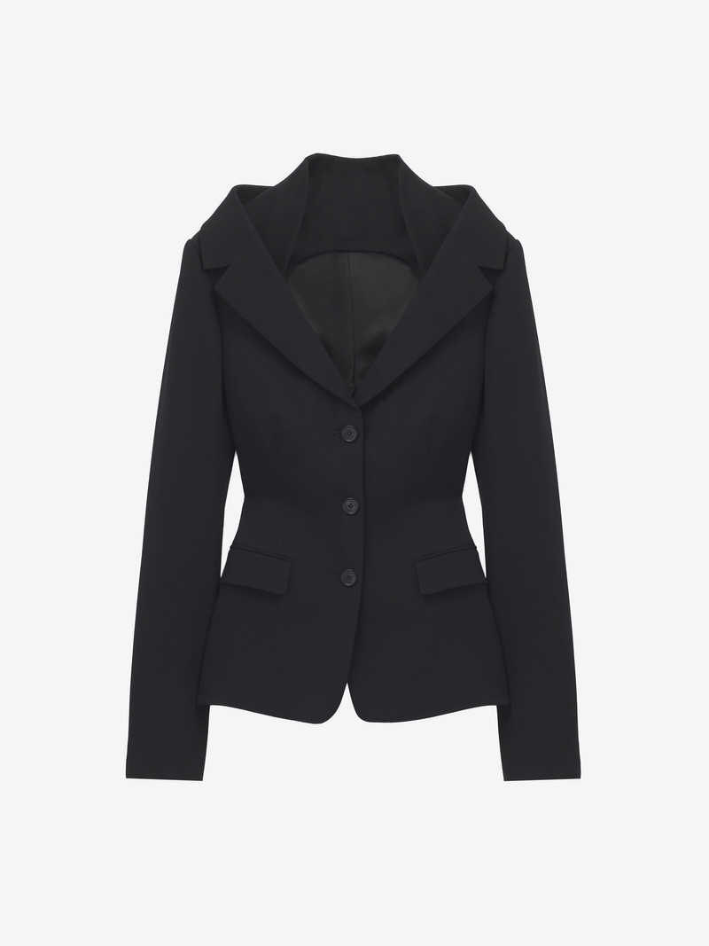 Alexander McQueen Off-the-shoulder Harness Jacket outlook