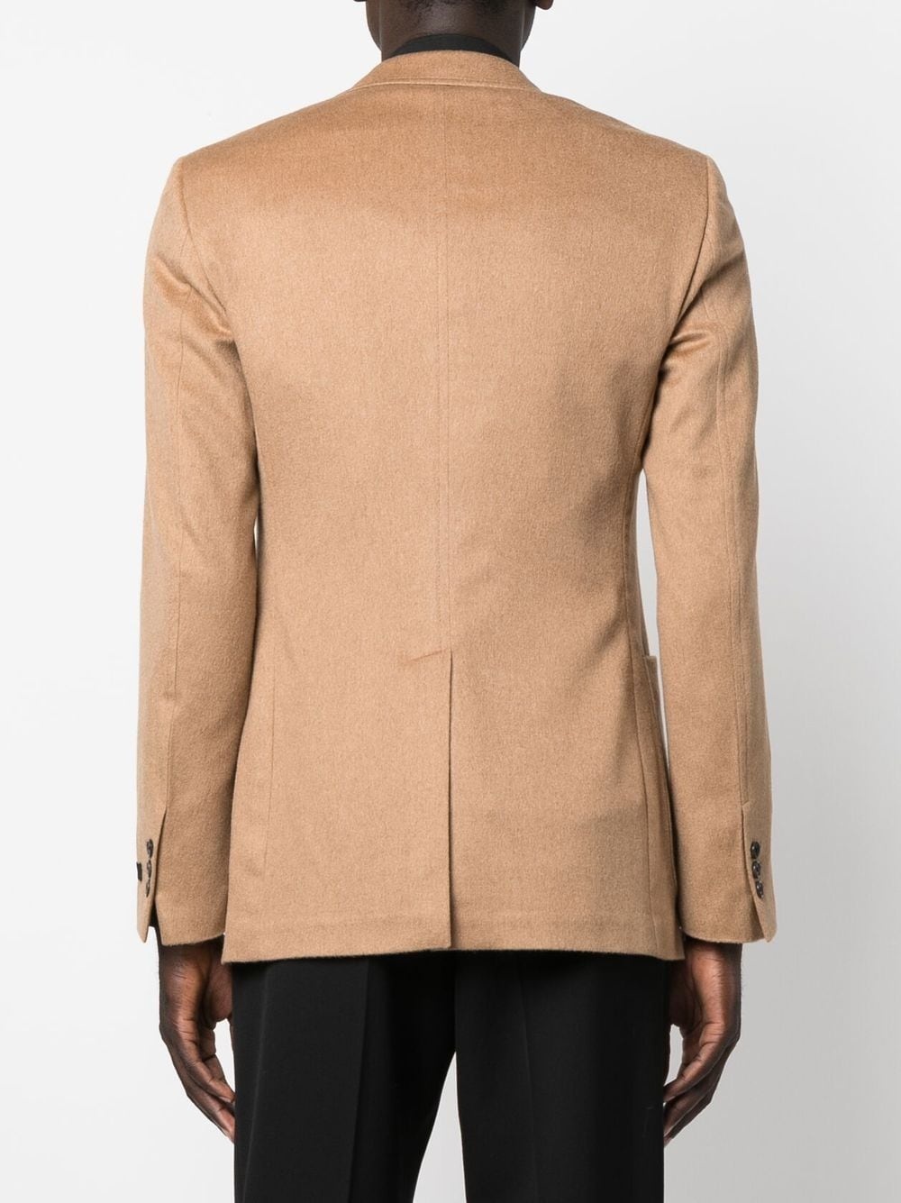 fitted single-breasted blazer - 4