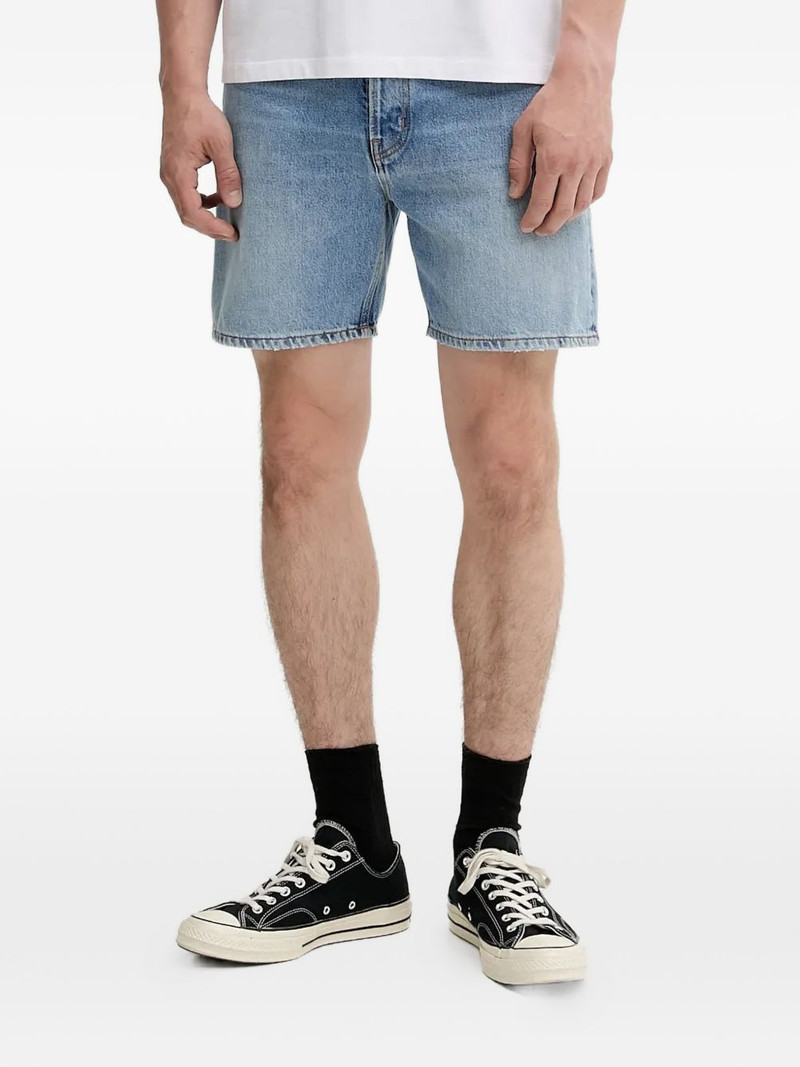 logo-patch denim shorts 1