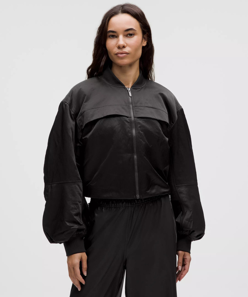 Insulated Ruched Bomber Jacket 1