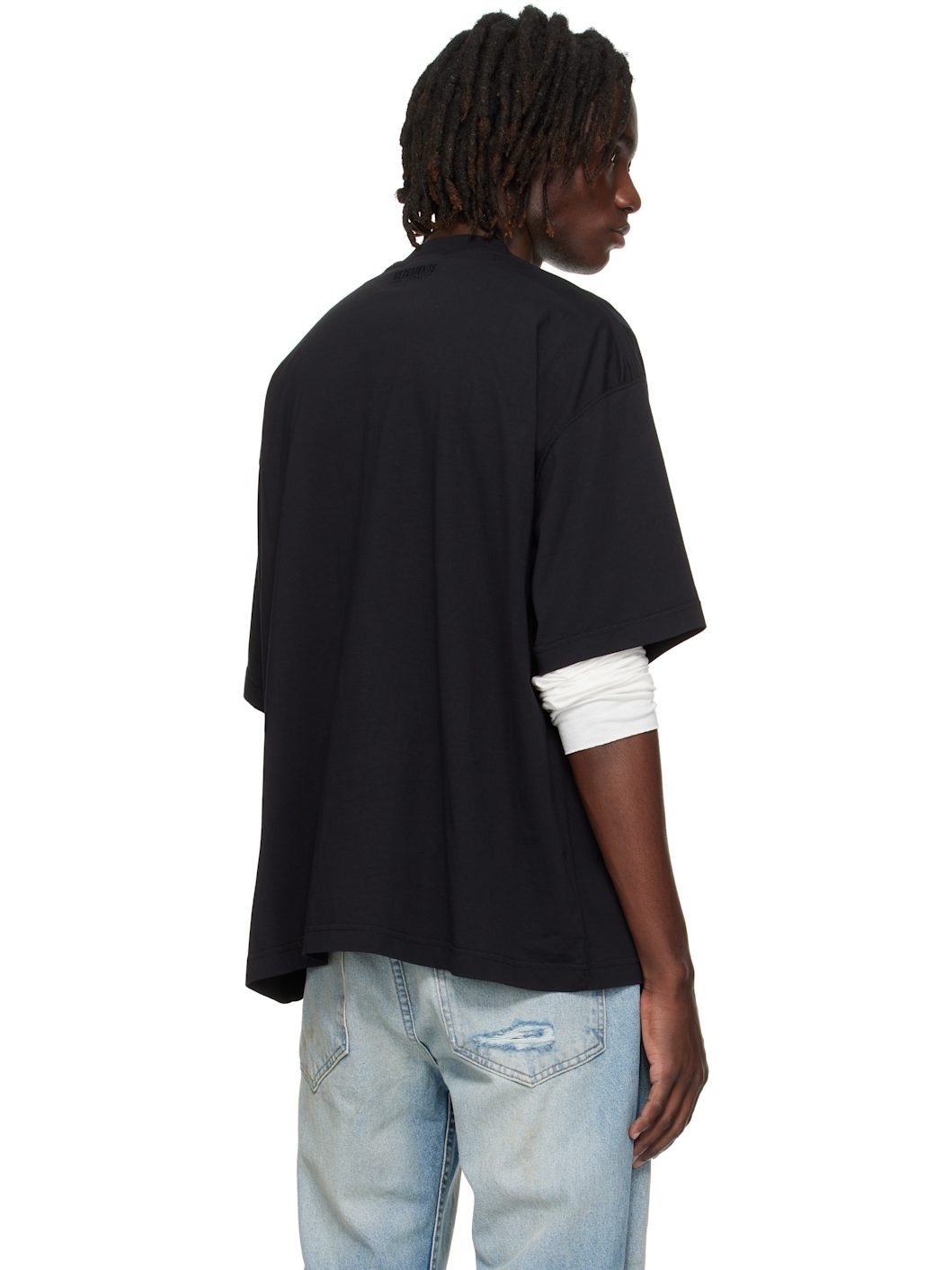 Black 'Night In Paris' Oversized T-shirt - 3