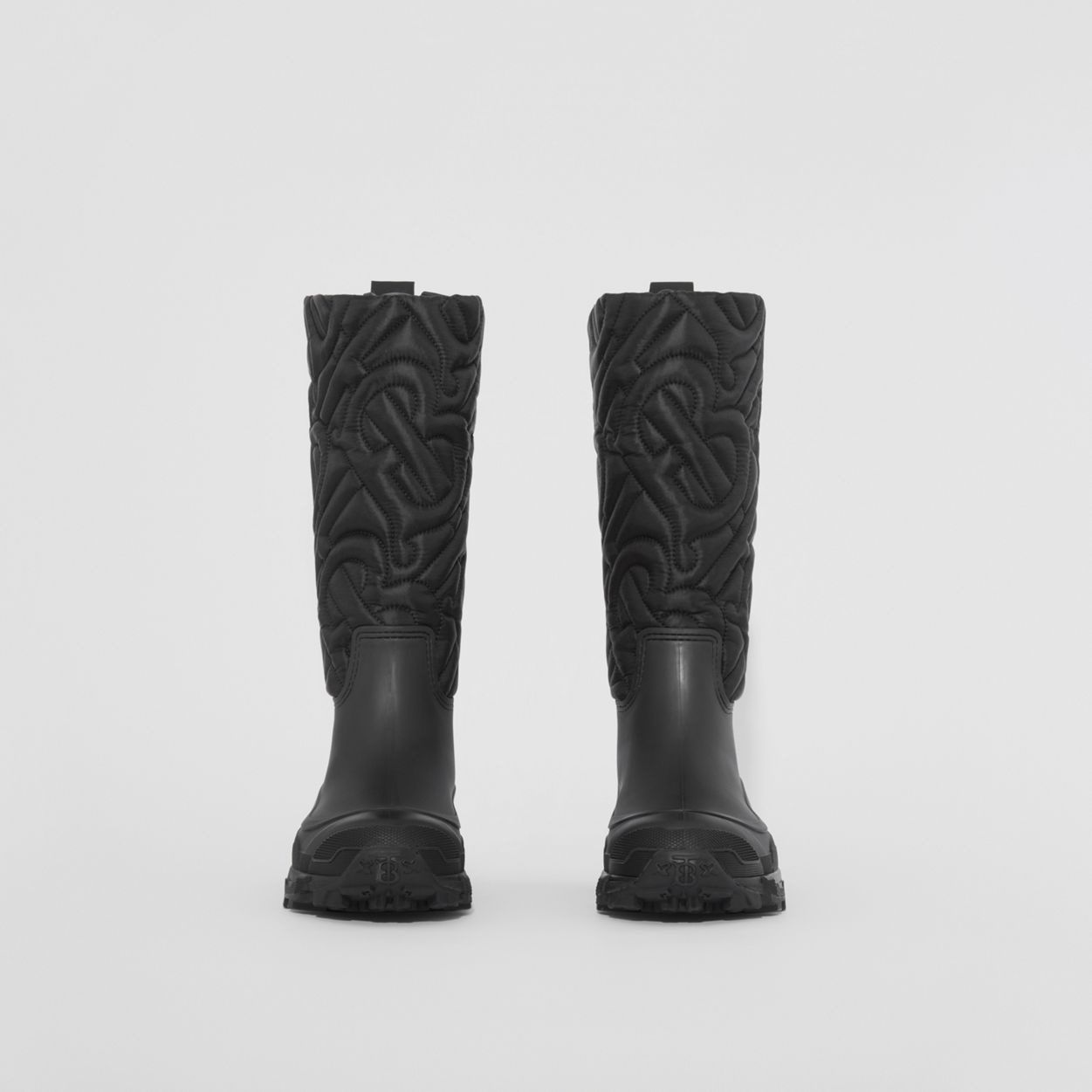 Quilted Monogram Panel Rain Boots - 3