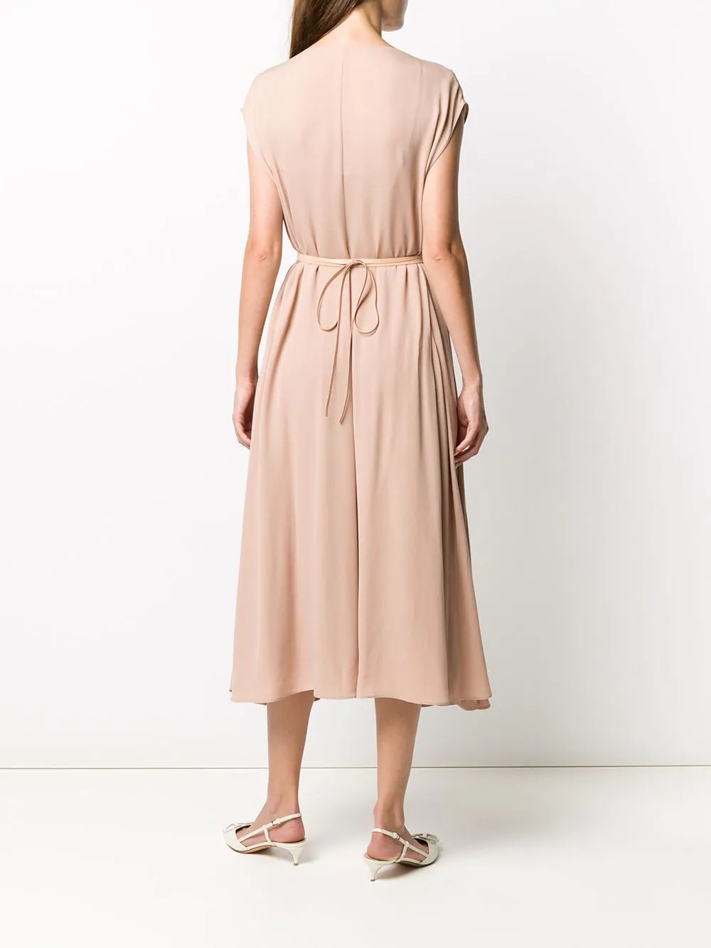 V-neck midi dress - 4