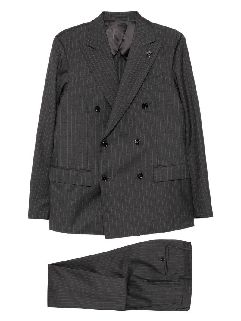 pinstripe double-breasted suit 1