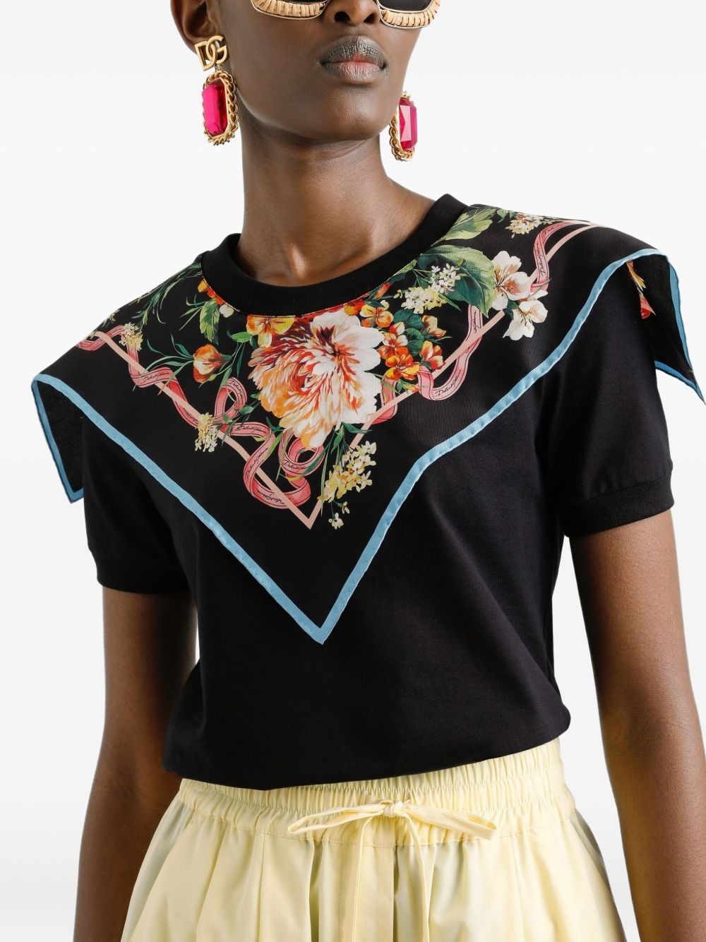cotton-silk t-shirt - 4