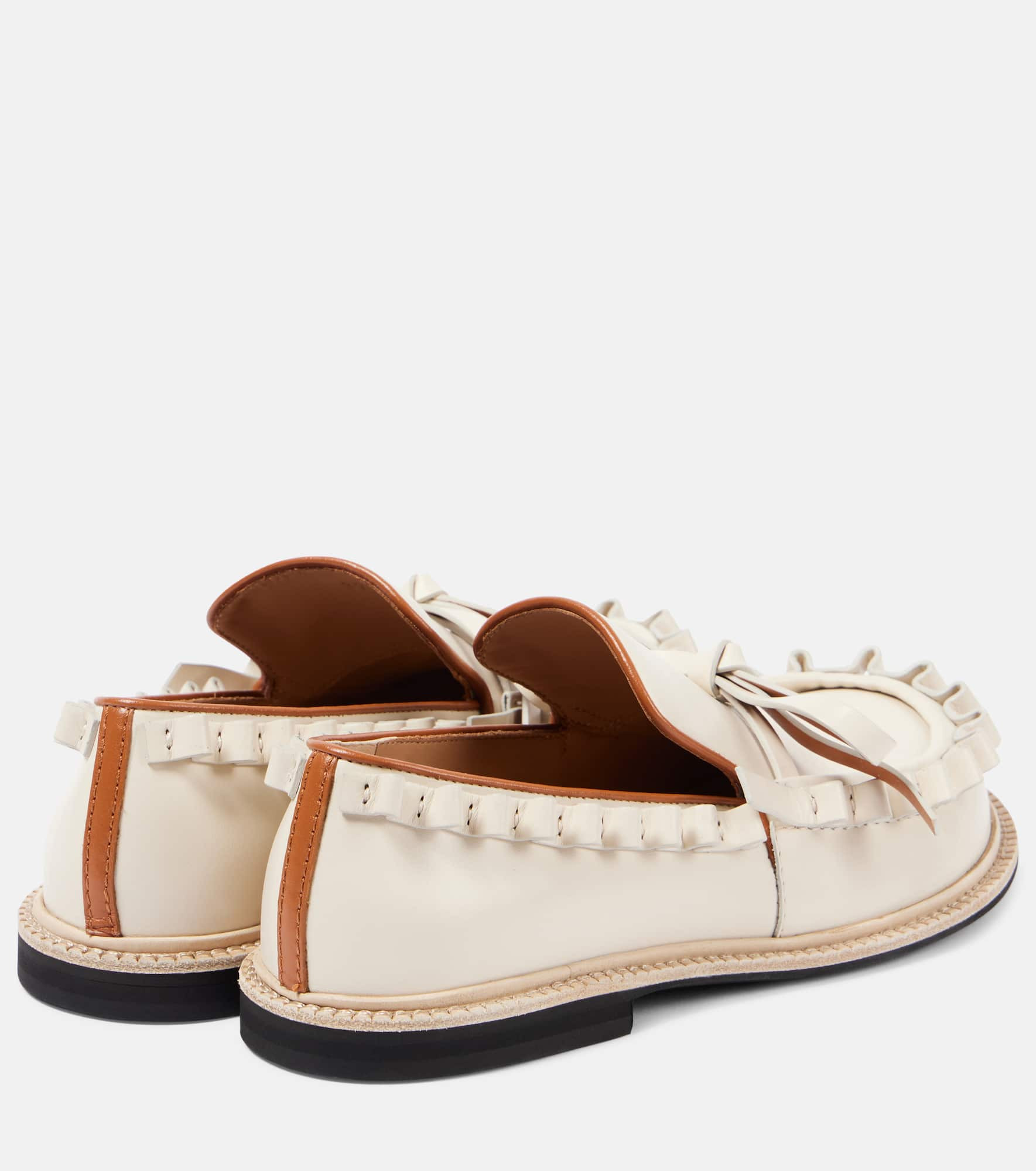 Ruffled leather moccasins - 2