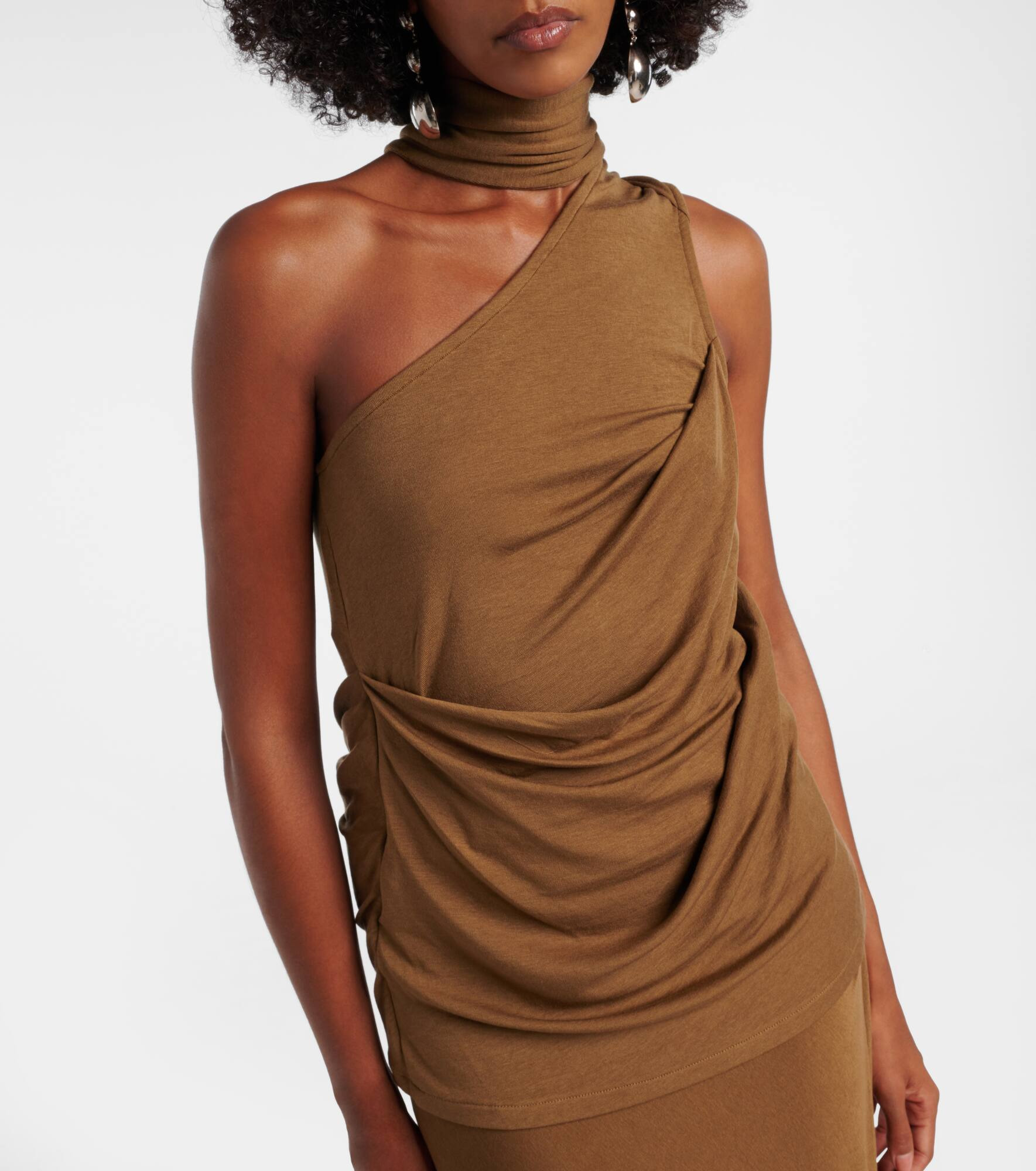 Draped jersey top - 4