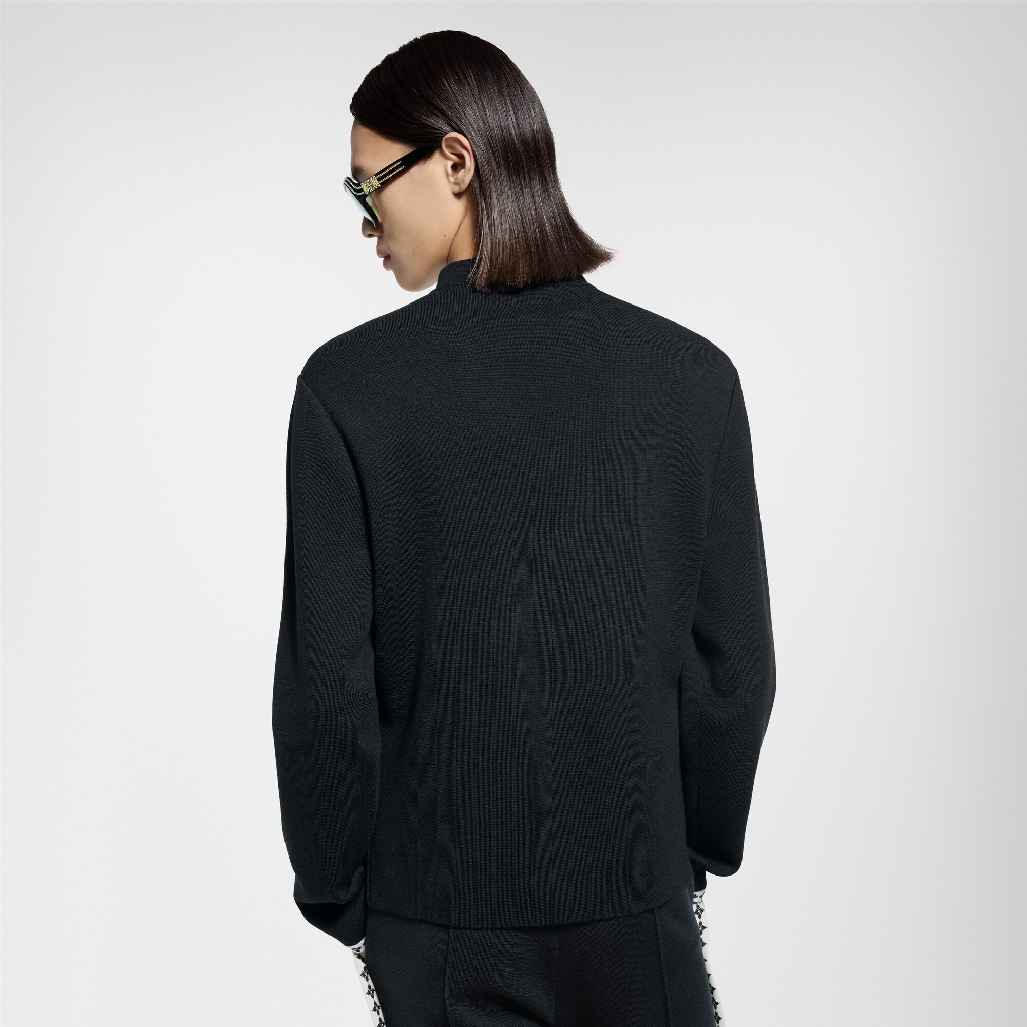 Preppy Knitted Wool Blazer - 5
