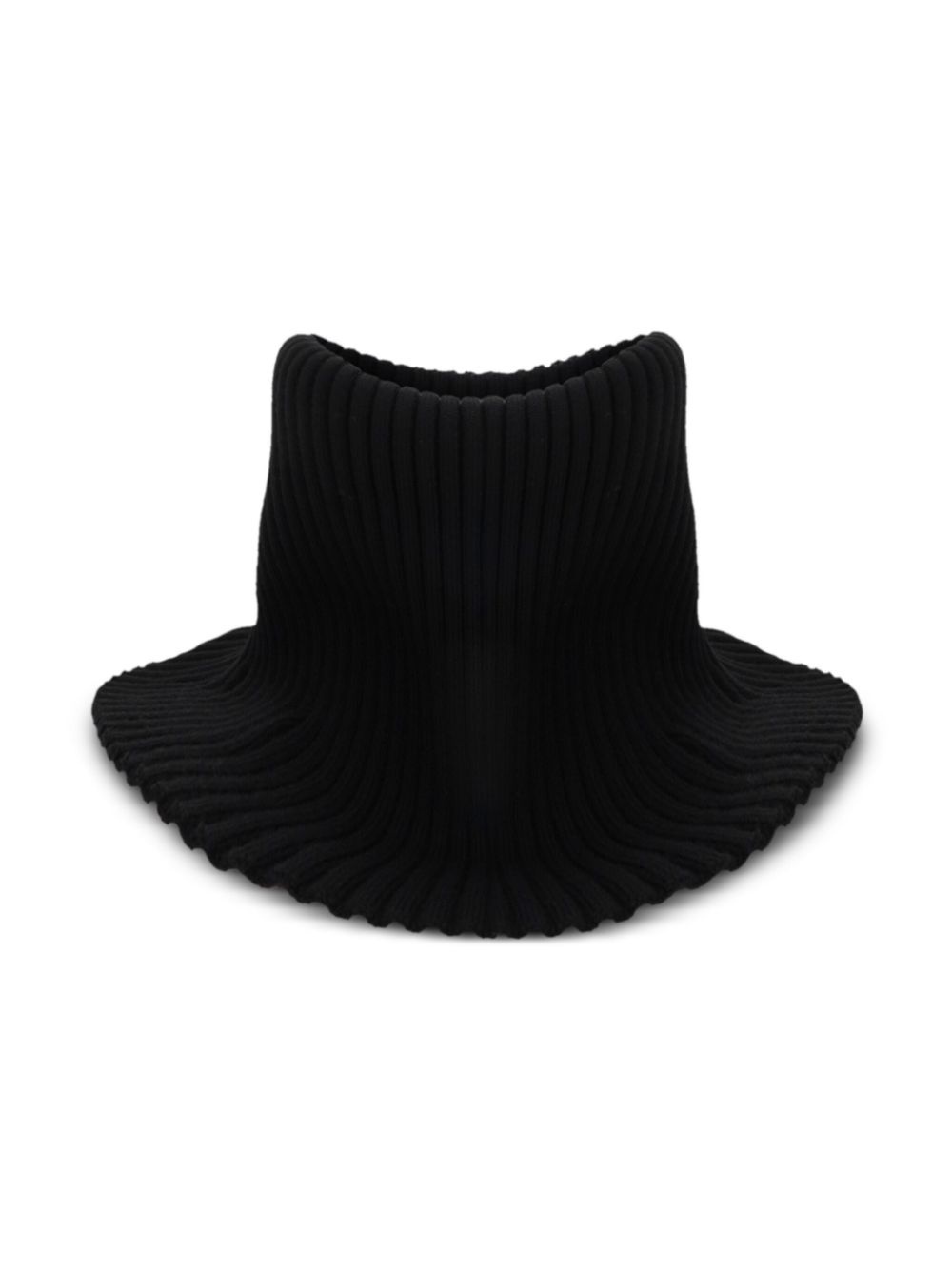 ribbed knit neck warmer - 3