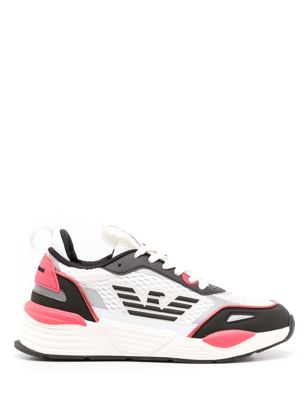 panelled low-top sneakers - 1