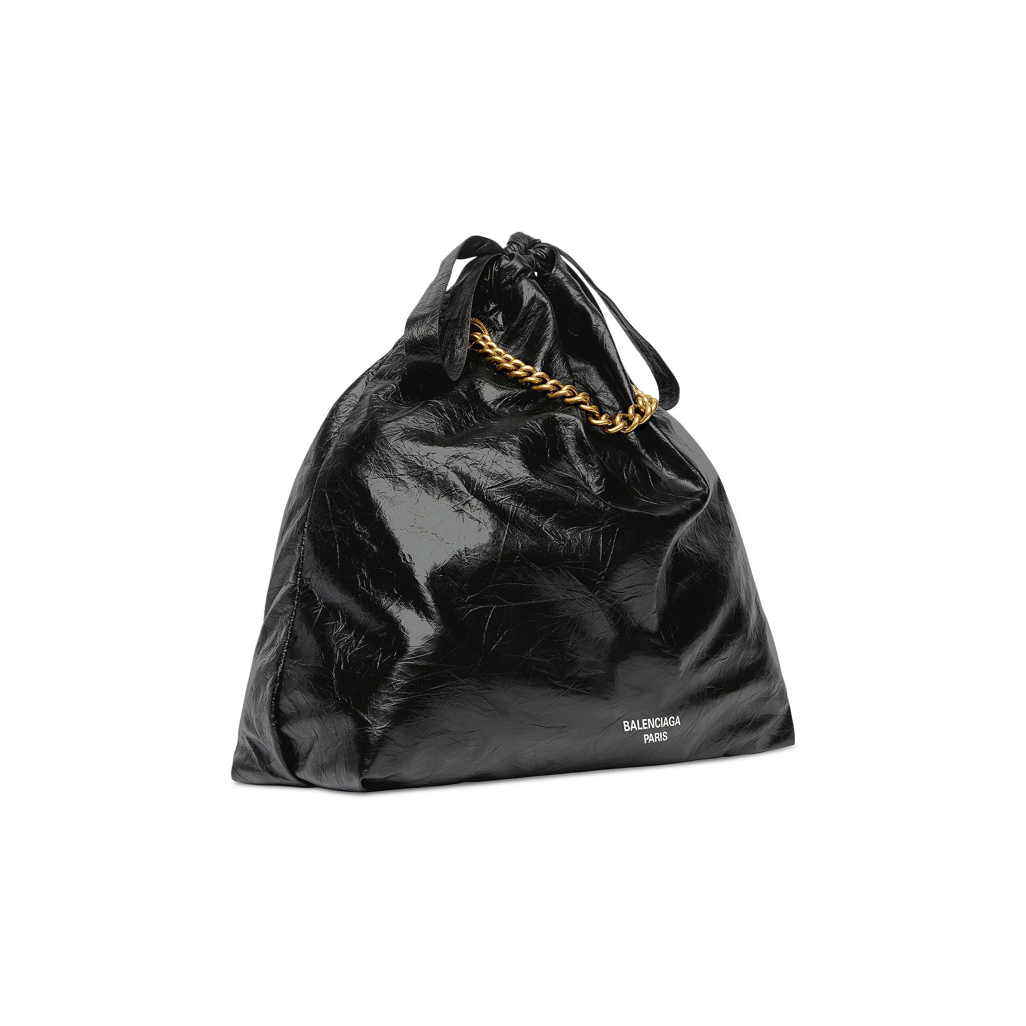 Balenciaga Medium Crush Tote Bag 'Black' - 3