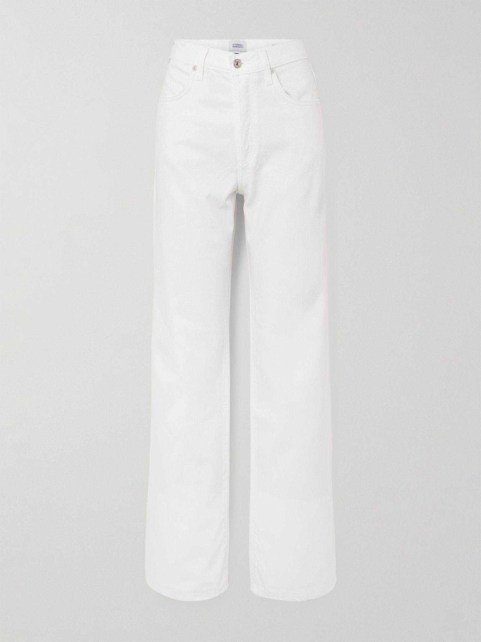 Annina high-rise straight-leg jeans White - 1