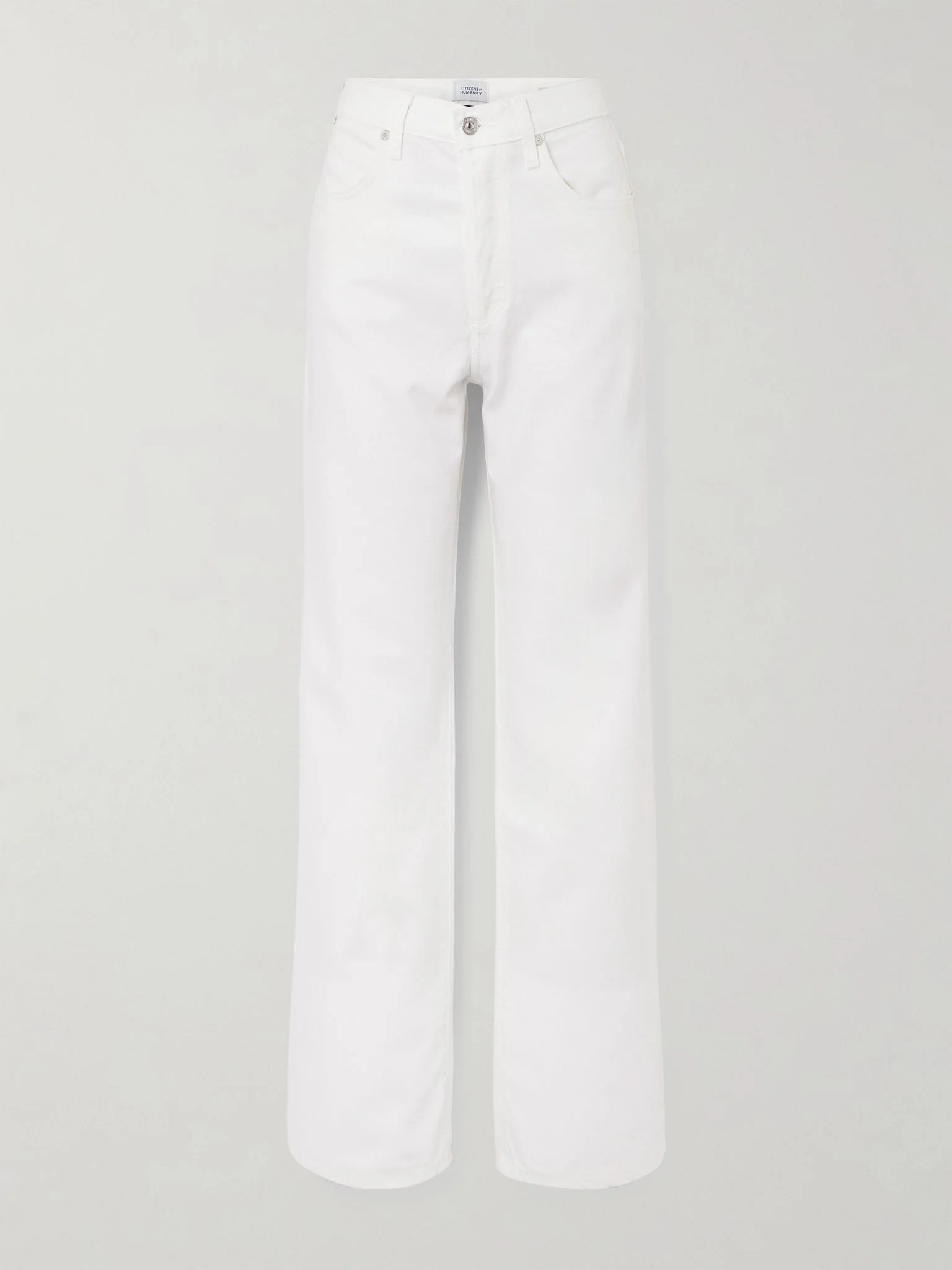 Annina high-rise straight-leg jeans White - 1