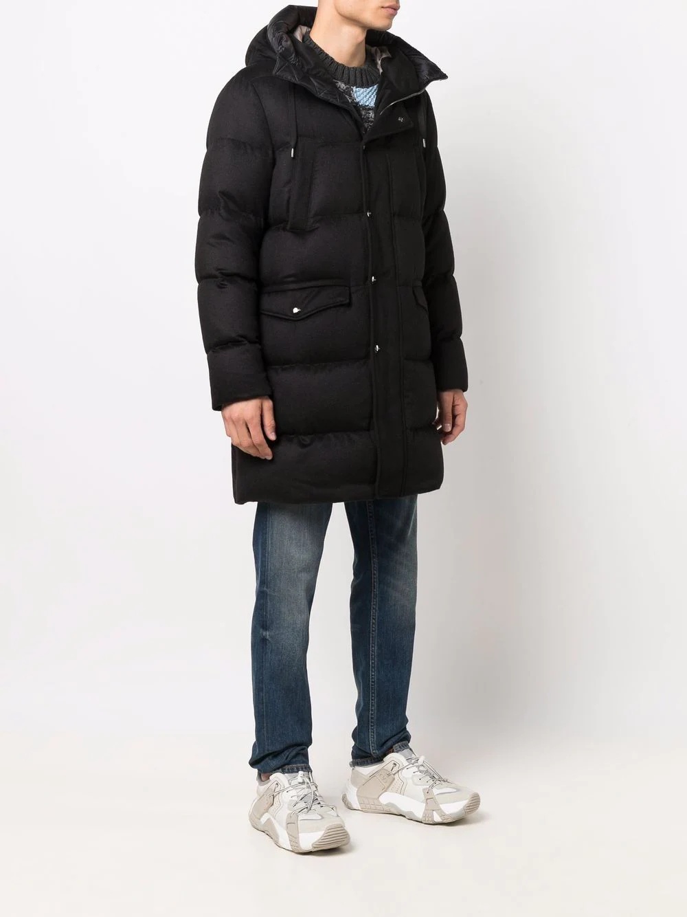 hooded padded coat - 3