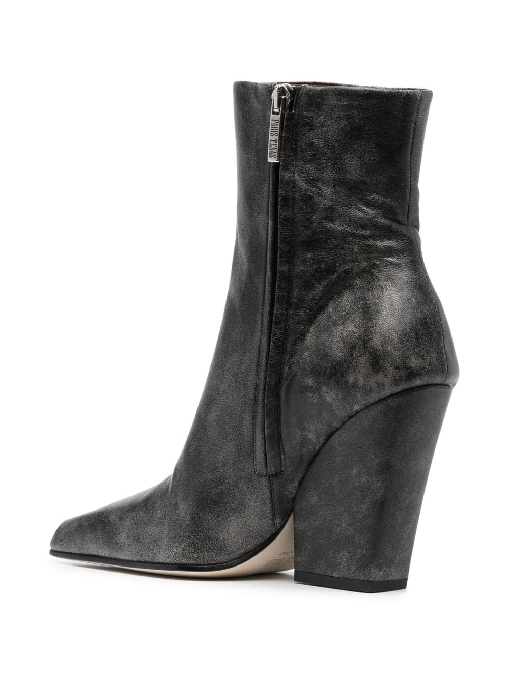 90mm pointed-toe leather ankle boots - 3