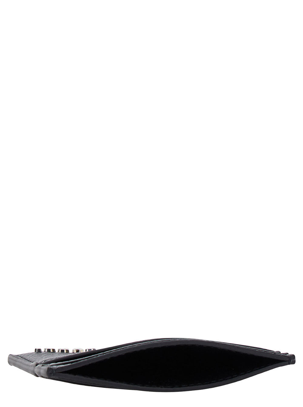 Gucci Men Black Card-Holder With Logo Detail In Hammered Leather Man - 4