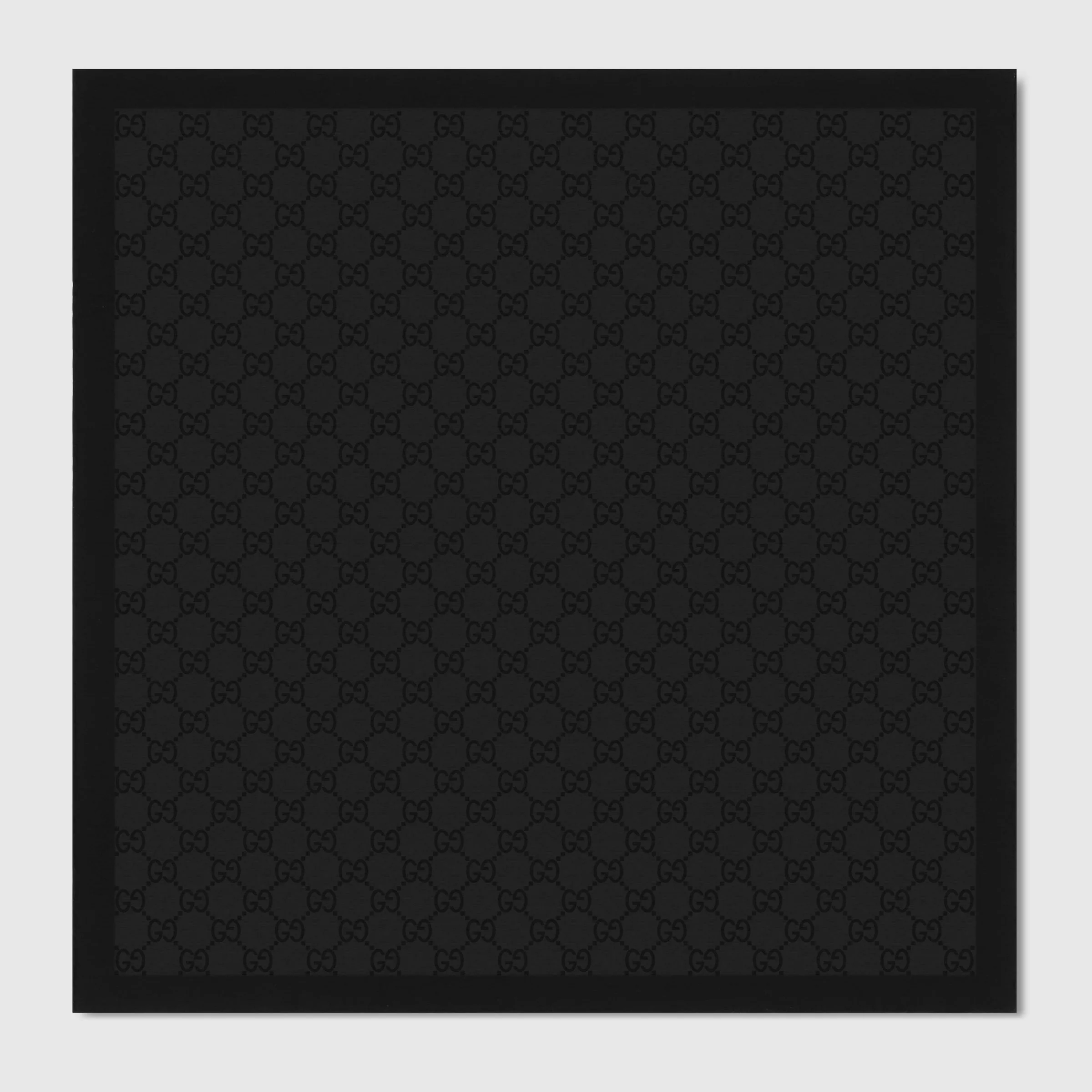 GG silk cotton pocket square - 1