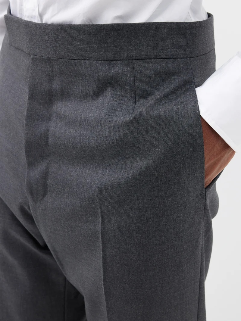Super 120s wool suit trousers - 4