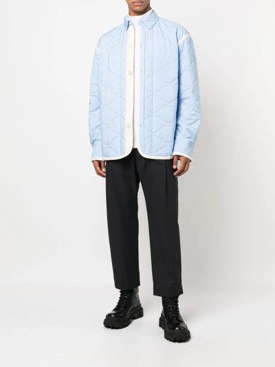 sacai quilted shirt jacket outlook