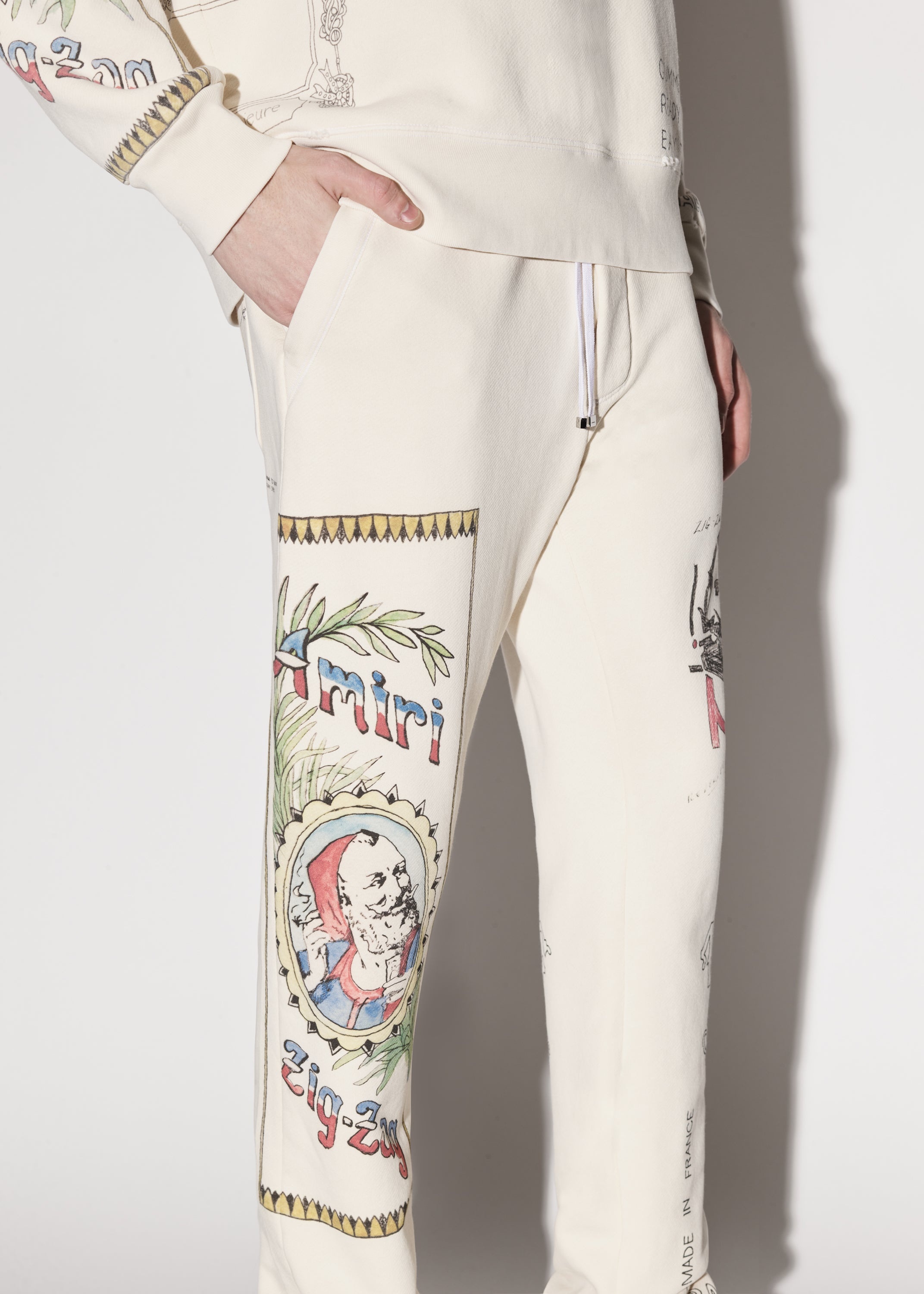 ZIG-ZAG SKETCH SWEATPANTS - 6