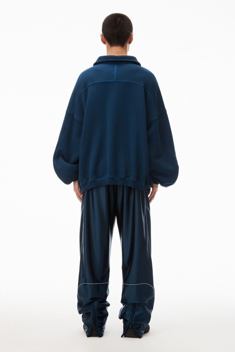 half zip polo sweatshirt in terry 4