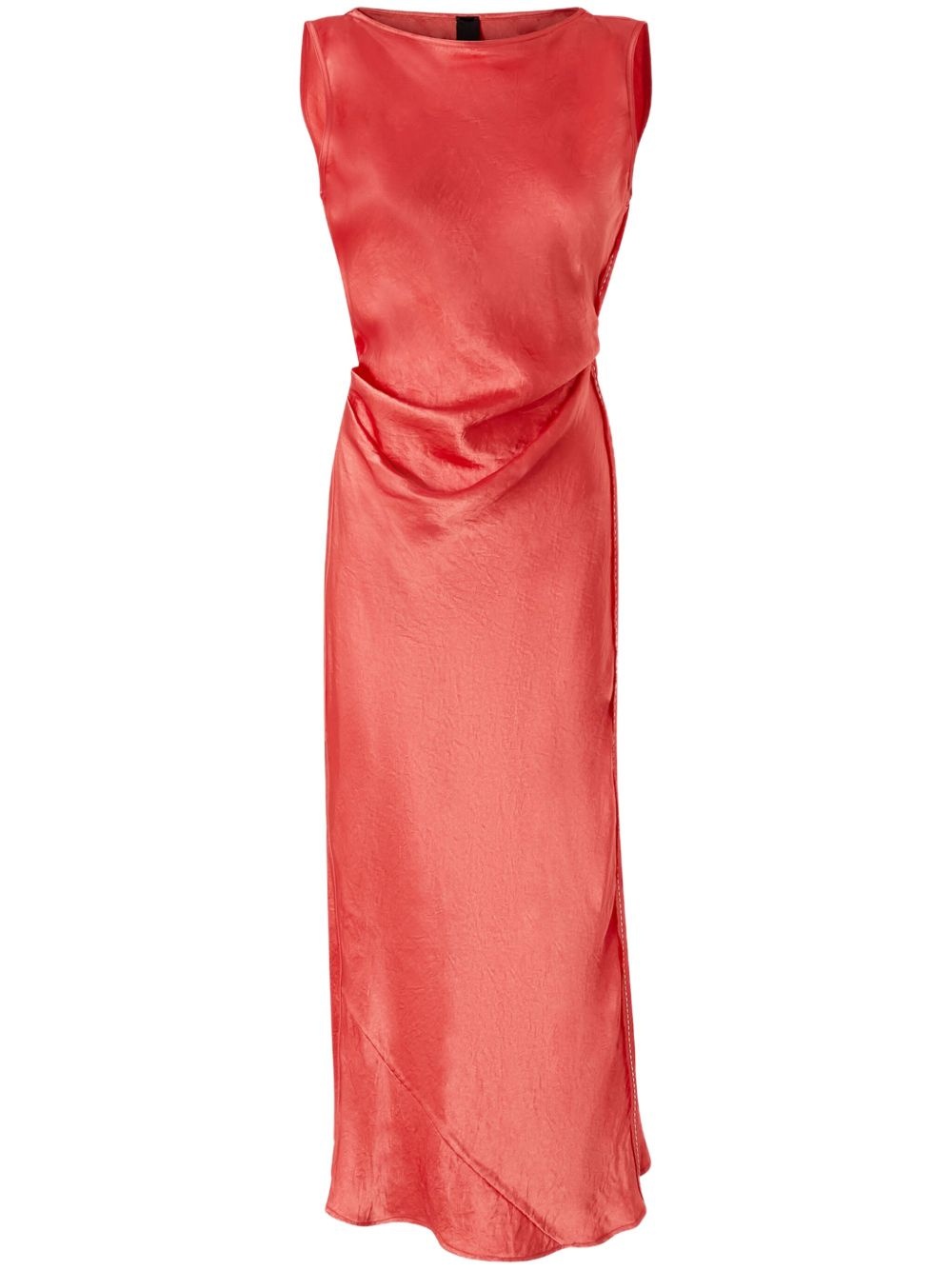 satin-finish dress - 1
