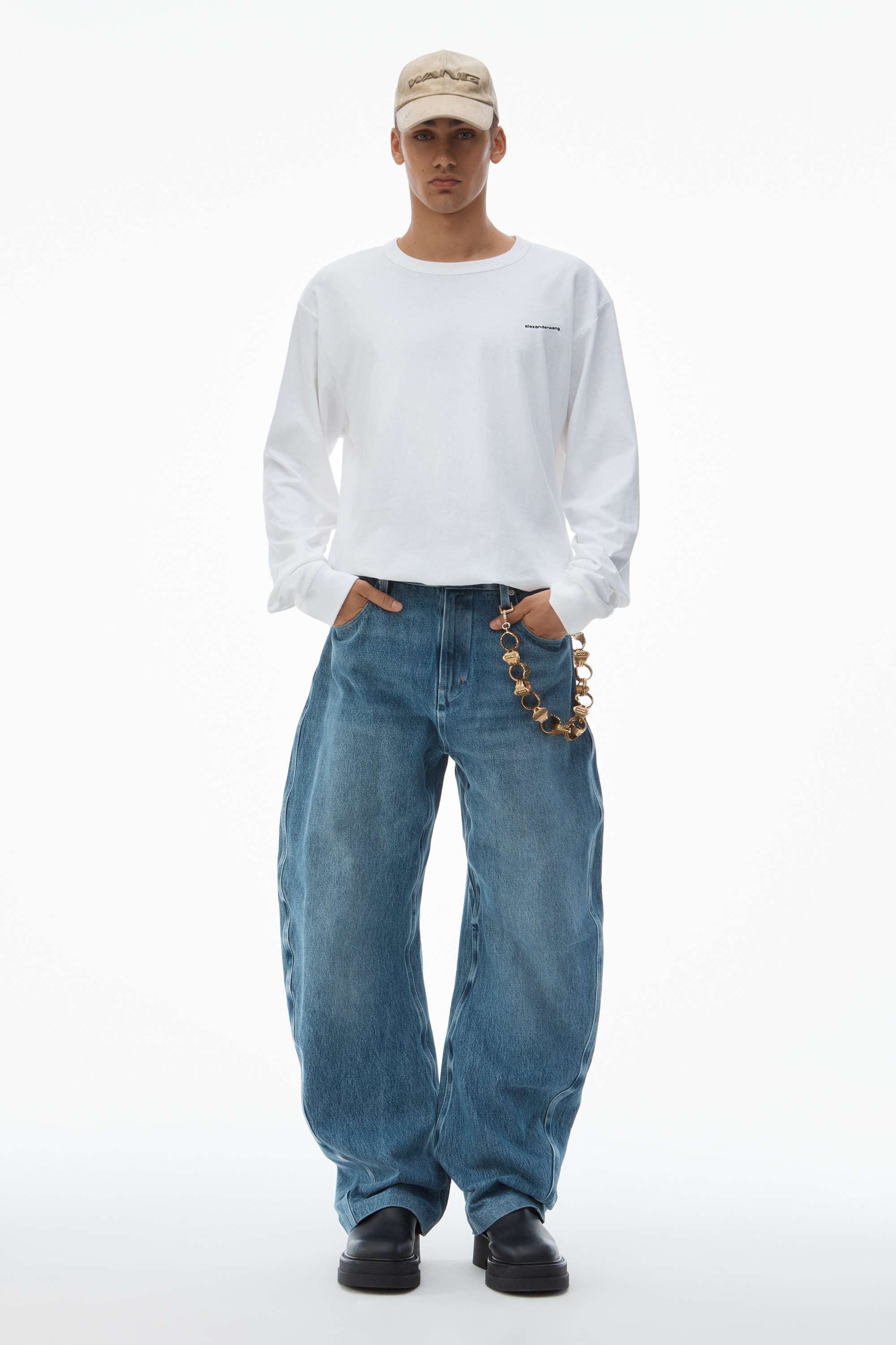 LONG-SLEEVE TEE IN HIGH TWIST JERSEY - 5