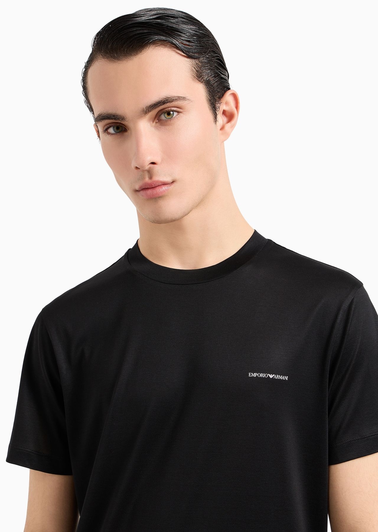 Lyocell-blend jersey T-shirt with ASV micro logo lettering - 5