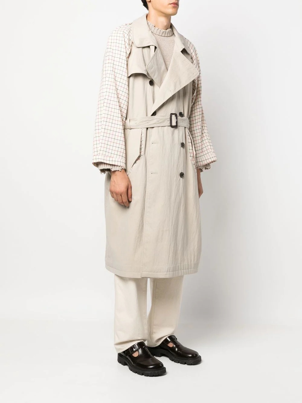 double-breasted trench coat - 4