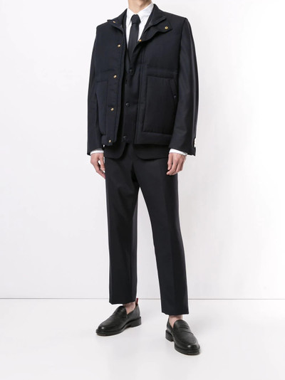 Thom Browne down-feather gilet outlook