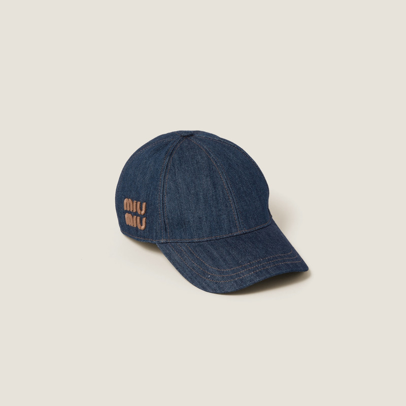 Denim baseball cap 1