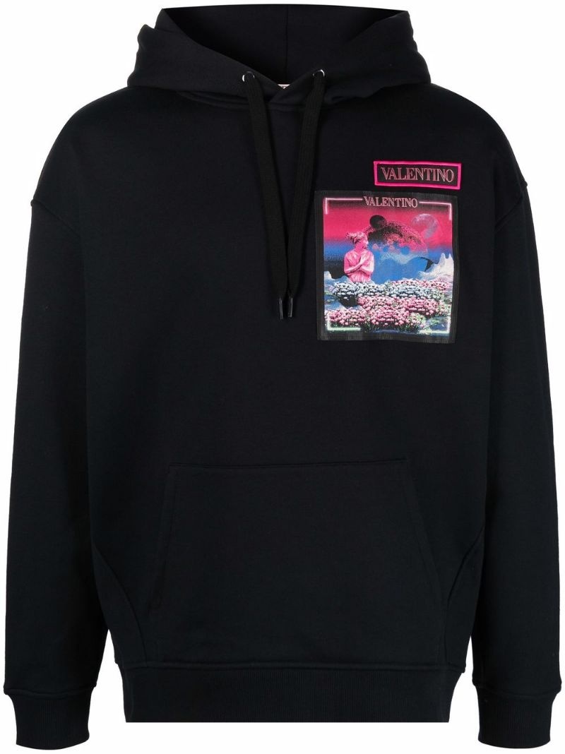 Water Sky patch hoodie - 1