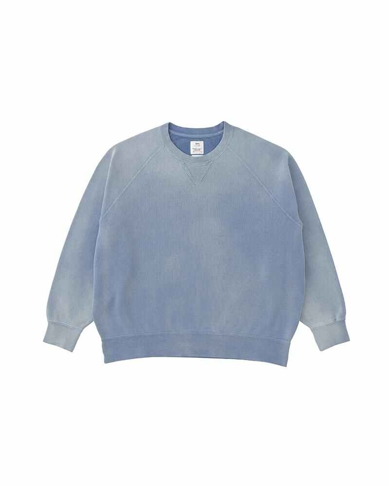 AMPLUS CREW L/S CRASH W BLUE - 1